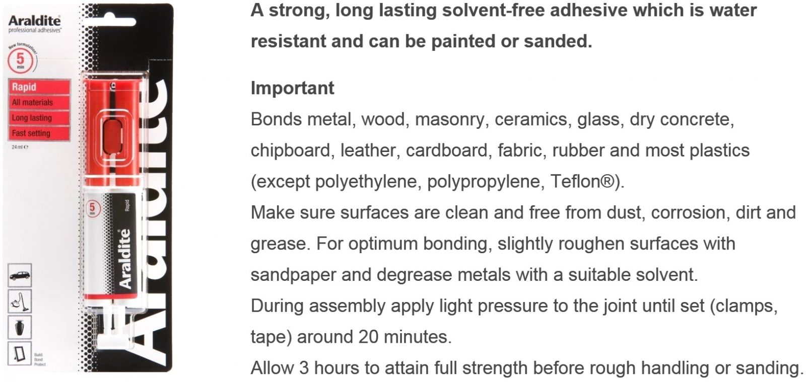 דבקים אפוקסי ארלדייט ARALDITE EPOXY ARA400007